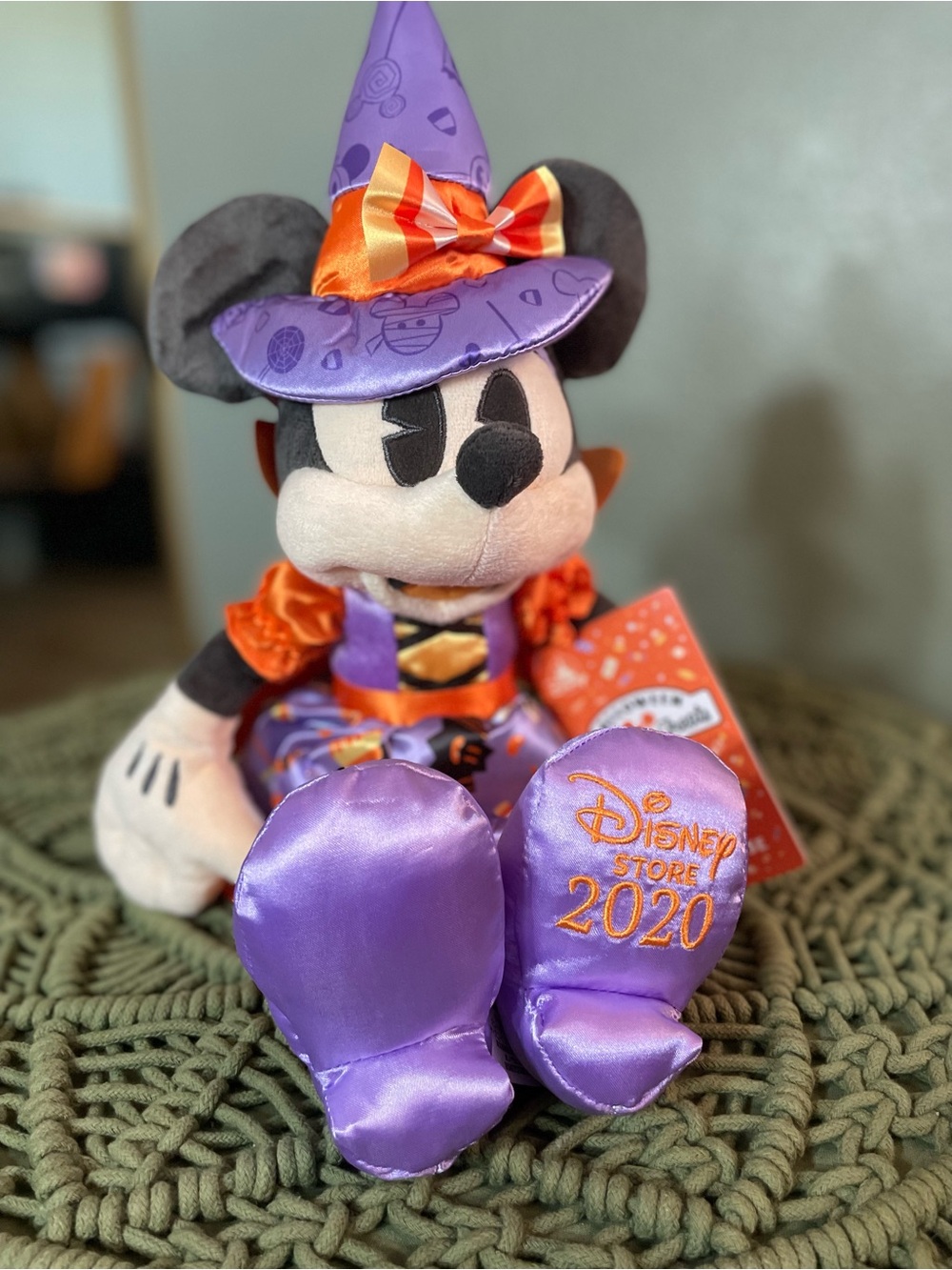 Disney Mickey Halloween Witch Plush Costume - Purple & Orange